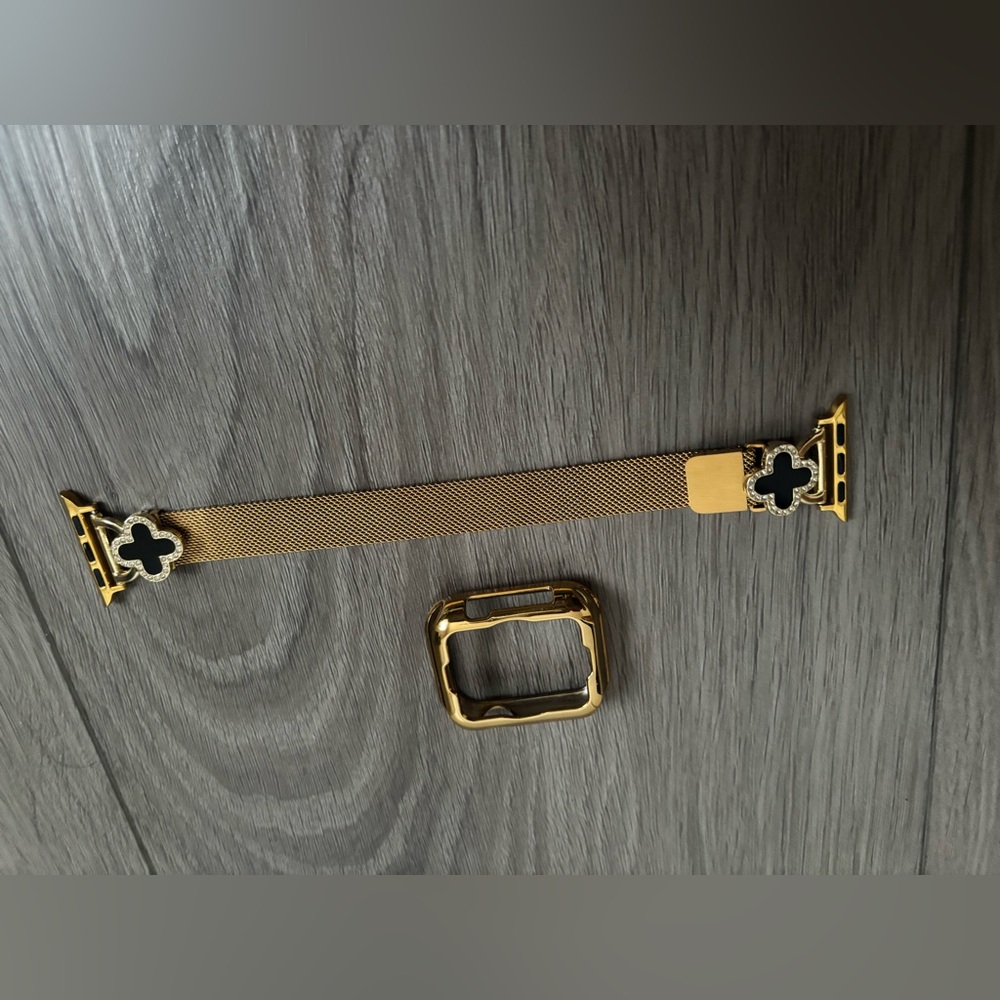 Gold and Black Women's Watch Bands - Picture 3 of 3